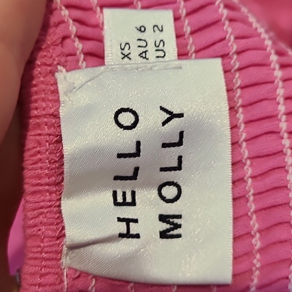 Hello Molly Prove Yourself Hot Pink Dress Size XS Bohemian Wedding Vacation Mini - Picture 8 of 10